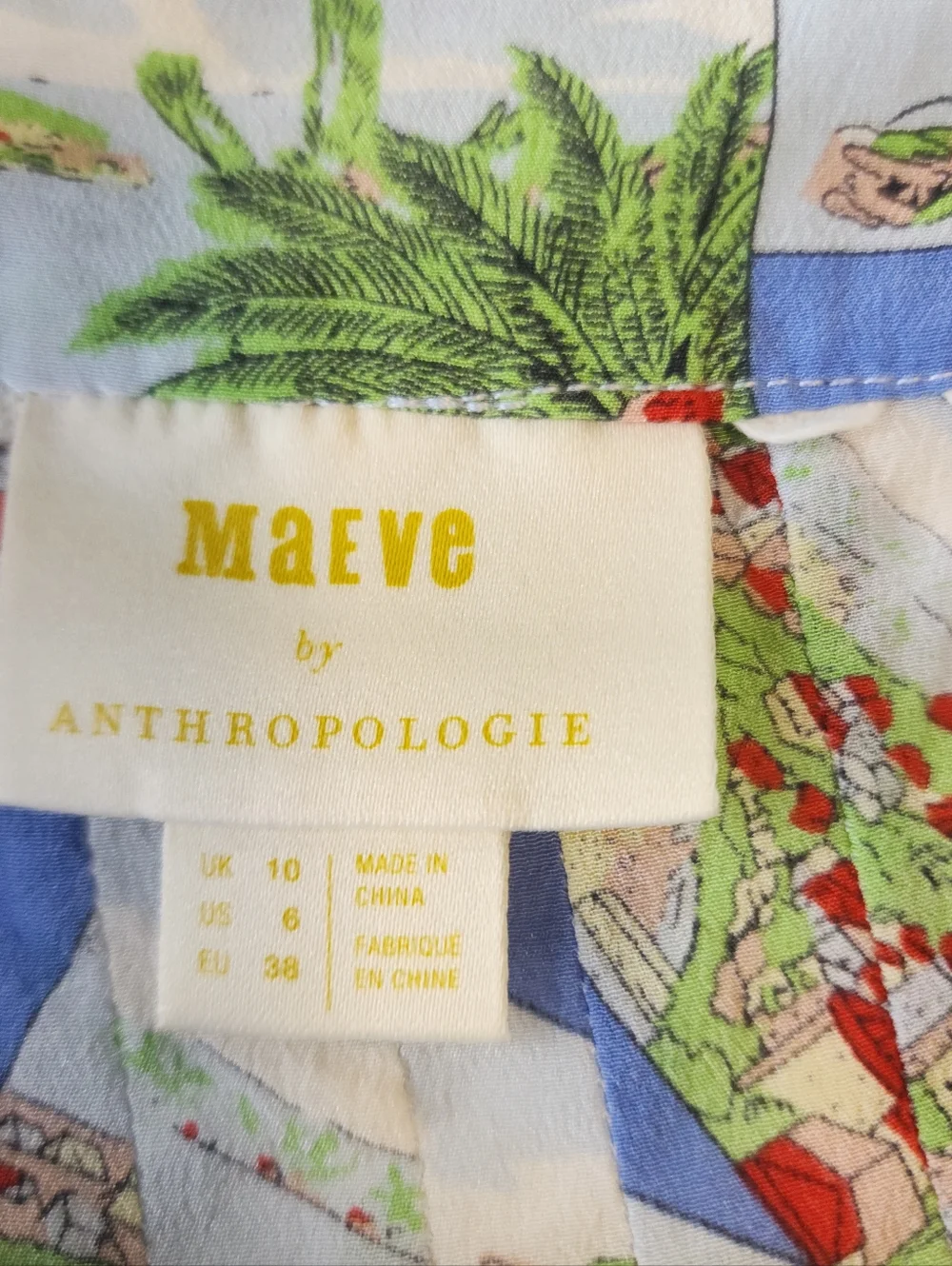 Anthropologie Maeve Cami Souvenir Camisole Tank Top Silk Size 6 - Picture 6 of 11